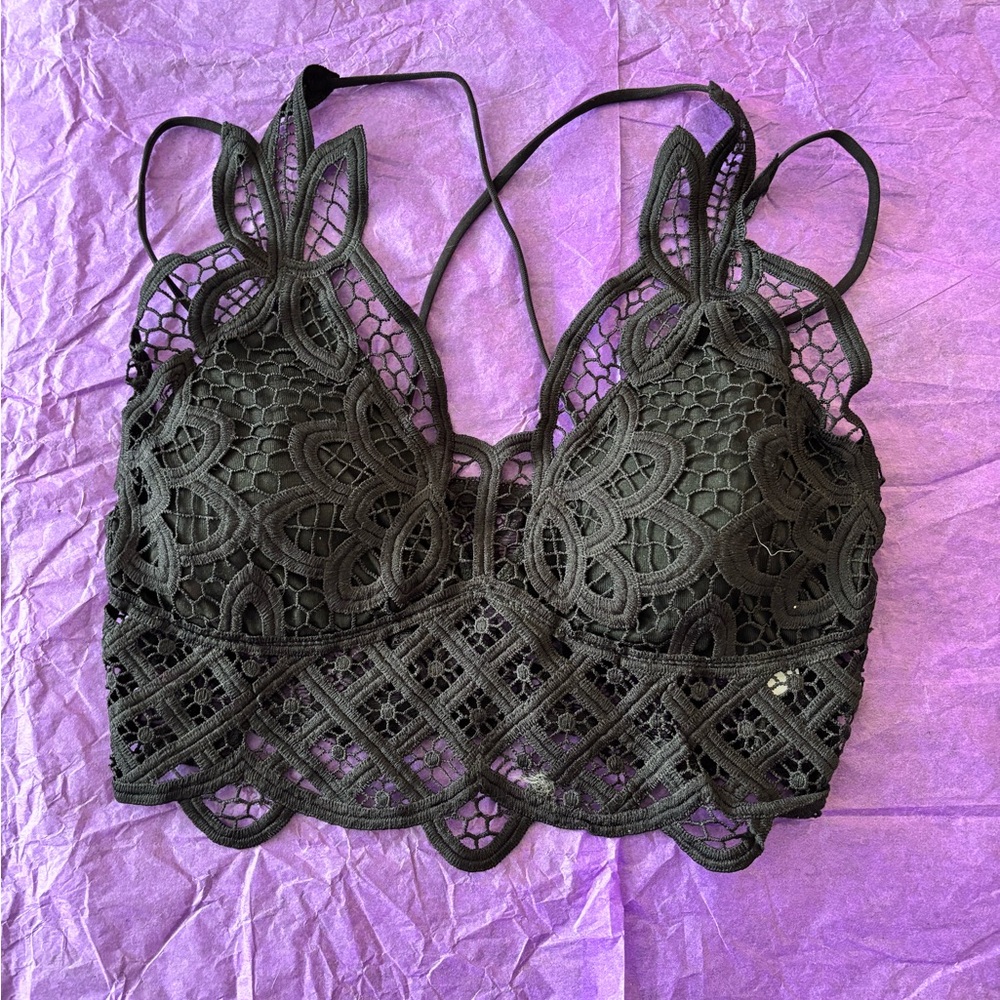 Elegant Black Lace Bralette